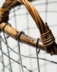 Rattan Top Wire Basket by Puebco