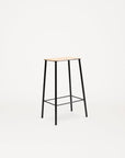 PRE-ORDER |Adam Stool Natural Leather / Black by FRAMA