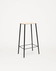 PRE-ORDER |Adam Stool Natural Leather / Black by FRAMA