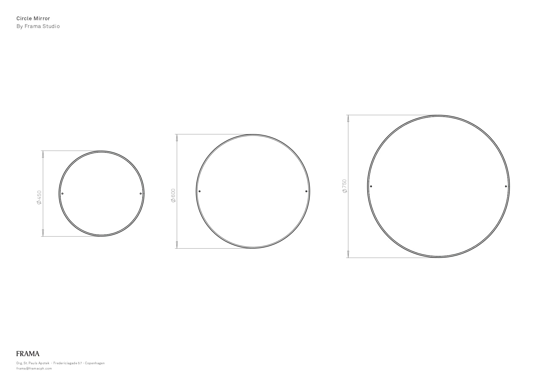 IN-STOCK I Circle Mirror Small by FRAMA
