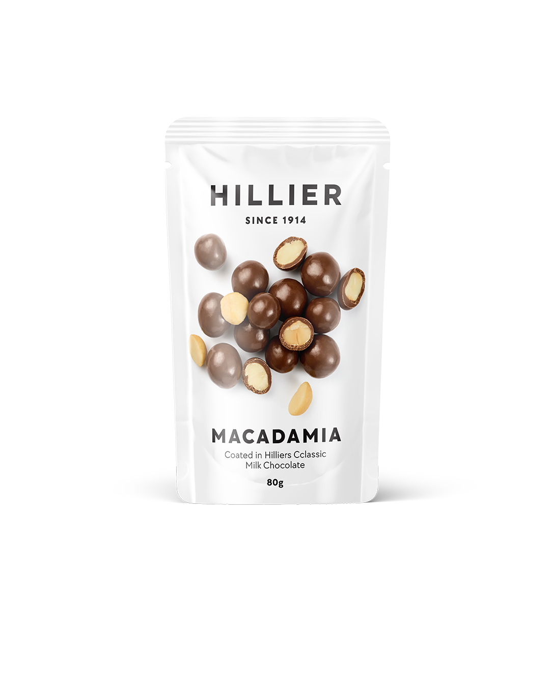 Milk Chocolate Macdamias 80g By Ernest Hillier