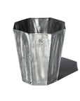 Recycled Steel Trash Can / Octagon by Puebco