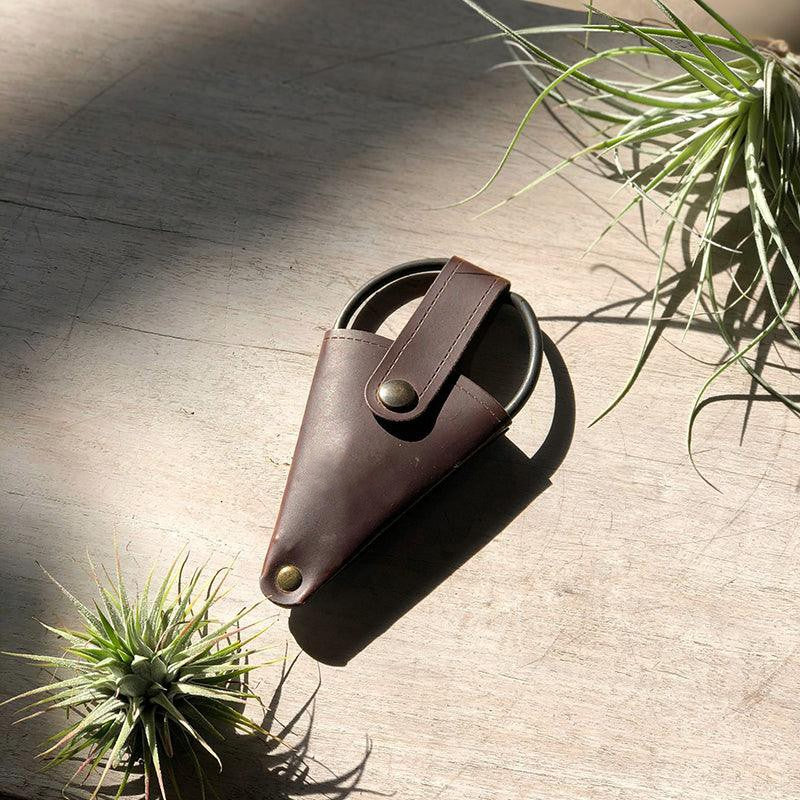 Scissors in Leather Pouch