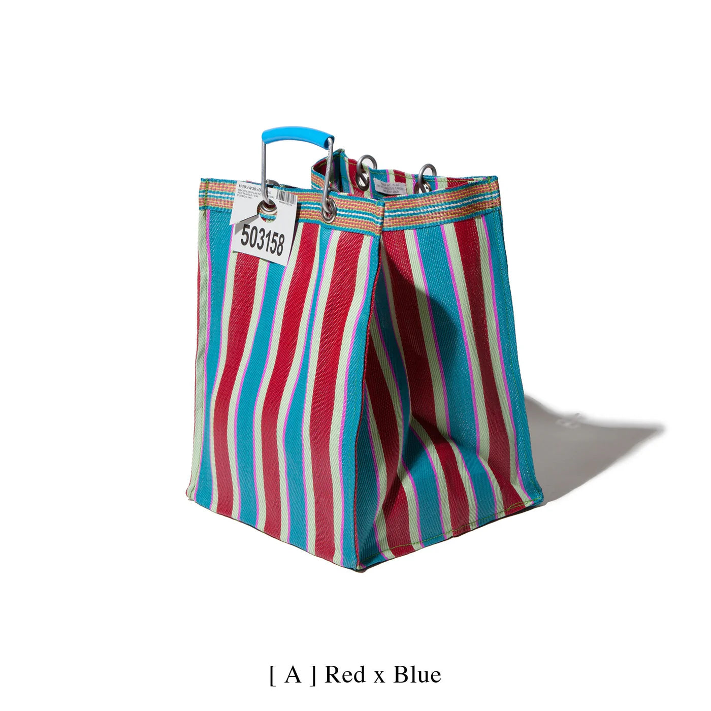 Recycled Plastic Stripe Bag by Puebco