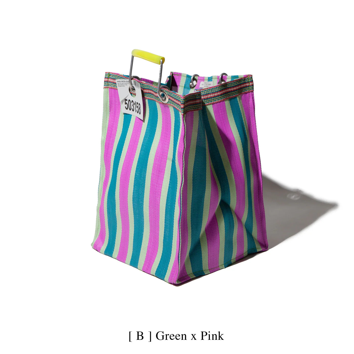 Recycled Plastic Stripe Bag by Puebco