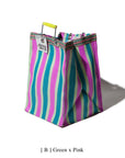 Recycled Plastic Stripe Bag by Puebco