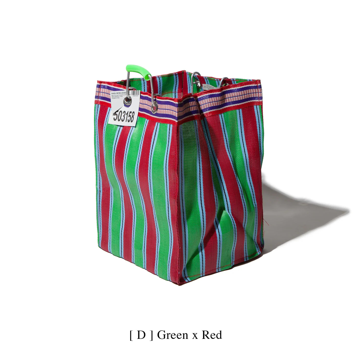Recycled Plastic Stripe Bag by Puebco