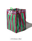 Recycled Plastic Stripe Bag by Puebco