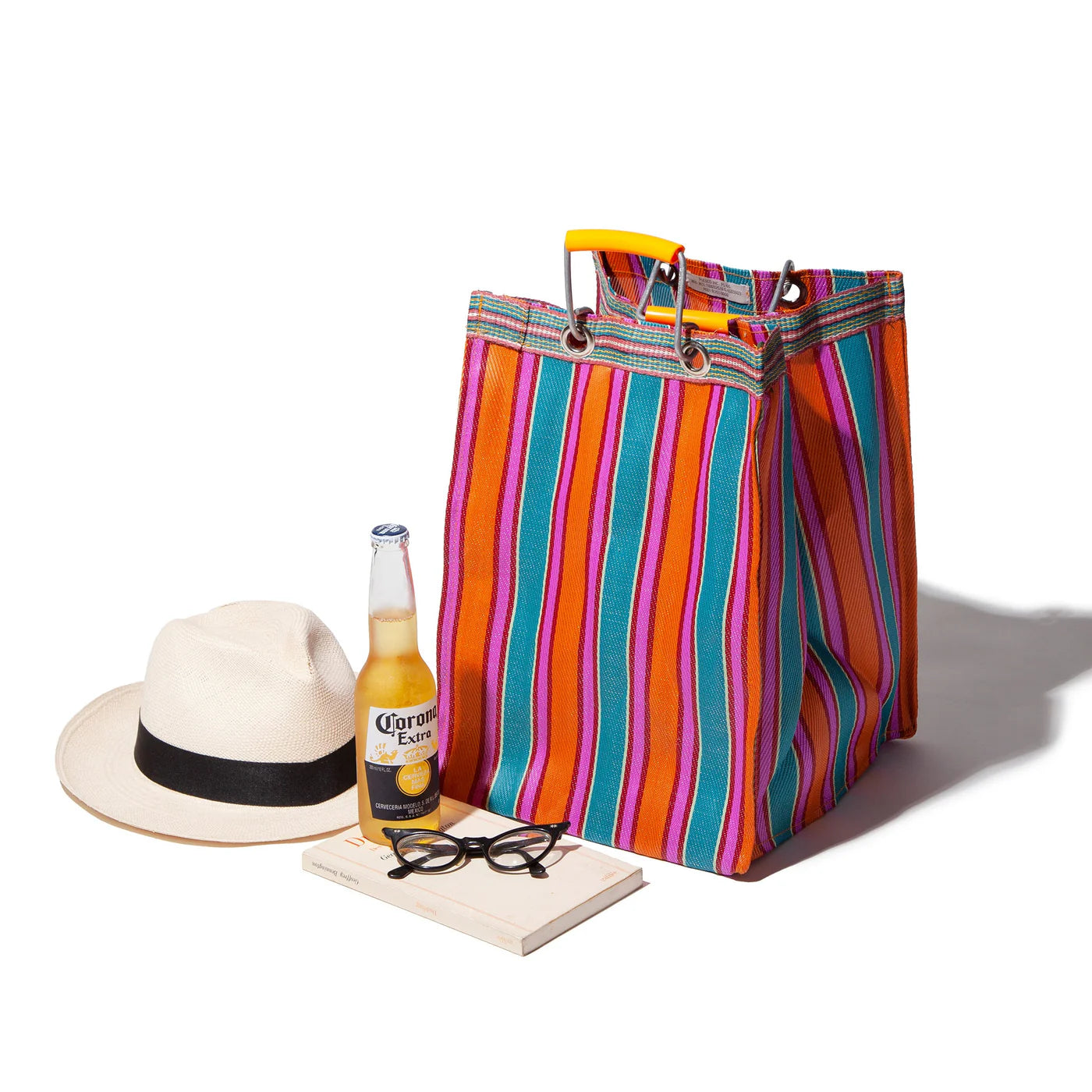 Recycled Plastic Stripe Bag by Puebco