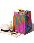 Recycled Plastic Stripe Bag by Puebco
