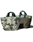 Vintage Tent Fabric w/Printed Pattern bag in Jungle by Puebco