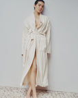 Sulis Bath Robe in Ivory by Baina