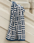 Willis Pool Towel in Obsidian & Stone by Baina