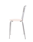 PRE-ORDER | Petit Rond Chair | Stainless Steel / Leather Seat by FRAMA