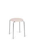 PRE-ORDER | Petit Rond Stool | Stainless Steel / Leather Seat | FRAMA