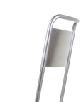 PRE-ORDER | Petit Rond Chair | Stainless Steel / Leather Seat by FRAMA