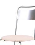 PRE-ORDER | Petit Rond Chair | Stainless Steel / Leather Seat by FRAMA