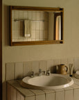 PRE-ORDER| Symmetry Mirror | Honey Ash Wood | Small by FRAMA