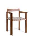 IN-STOCK | Symmetry Armrest Chair | Honey Ash Wood | Oat Fabric by FRAMA