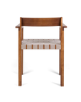 IN-STOCK | Symmetry Armrest Chair | Honey Ash Wood | Oat Fabric by FRAMA