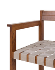 IN-STOCK | Symmetry Armrest Chair | Honey Ash Wood | Oat Fabric by FRAMA