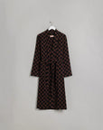 Sulis Bath Robe in Tabac & Noir by Baina