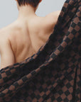 Sulis Bath Robe in Tabac & Noir by Baina