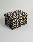 Willis Pool Towel in Sand & Noir by Baina
