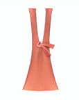 Pleco Pleated Tote Bag in Brick Red