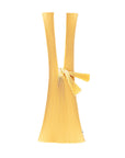 Pleco Pleated Tote Bag in Mustard