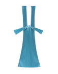 Pleco Pleated Tote Bag in Blue Grey