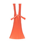 Pleco Pleated Tote Bag in Orange