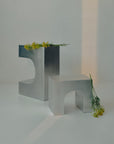 PRE ORDER | Arc Table in Brushed Aluminium by Lightly