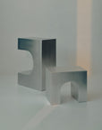 PRE ORDER | Arc Table in Brushed Aluminium by Lightly