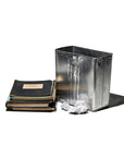 Recycled Steel Trash Can by Puebco