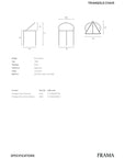 PRE-ORDER I Triangolo Chair Steel  by FRAMA