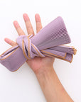 Pleco Pleated Tote Bag in Purple