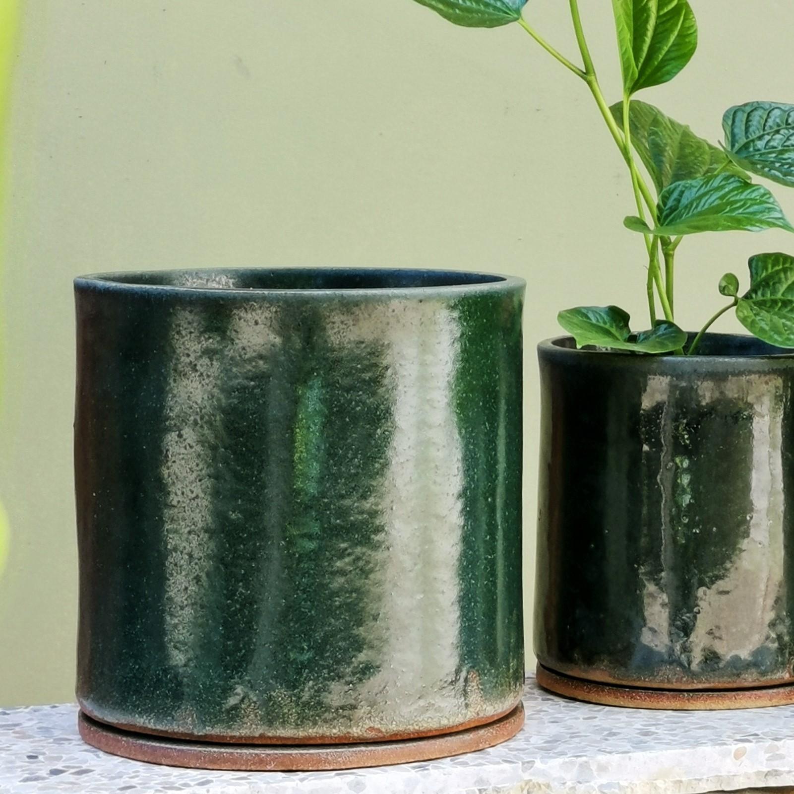 Moody Green Bench Planter by Jenn Johnston - THE PLANT SOCIETY