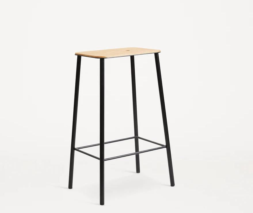 IN-STOCK |Adam Stool  Oak / Black  by FRAMA