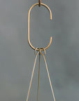 Misty Morning Brass Hanging Planter by Leaf & Thread - THE PLANT SOCIETY