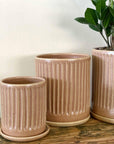 Russet Fluted Planter by Arcadia Scott