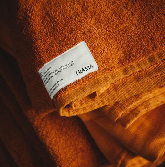 Burnt Orange Heavy Towel by FRAMA - THE PLANT SOCIETY