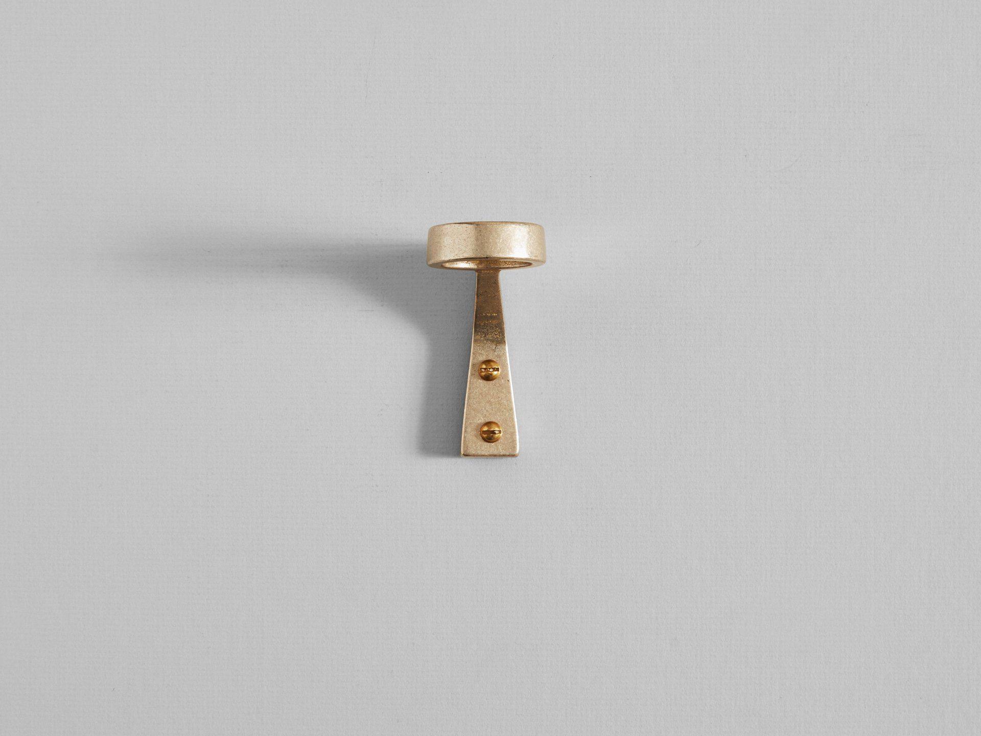Solo Bottle Bracket Brass by Henry Wilson - THE PLANT SOCIETY