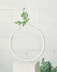 Almost a Circle – Stainless Steel, Medium Vase in Rivergum Beige by Anna Varendorff - THE PLANT SOCIETY