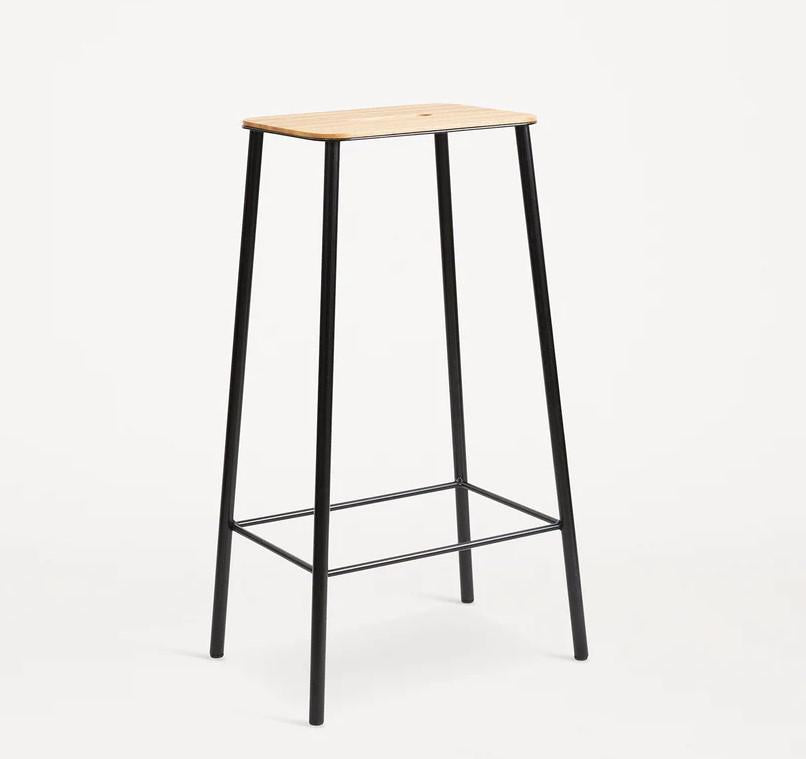 IN-STOCK |Adam Stool  Oak / Black  by FRAMA