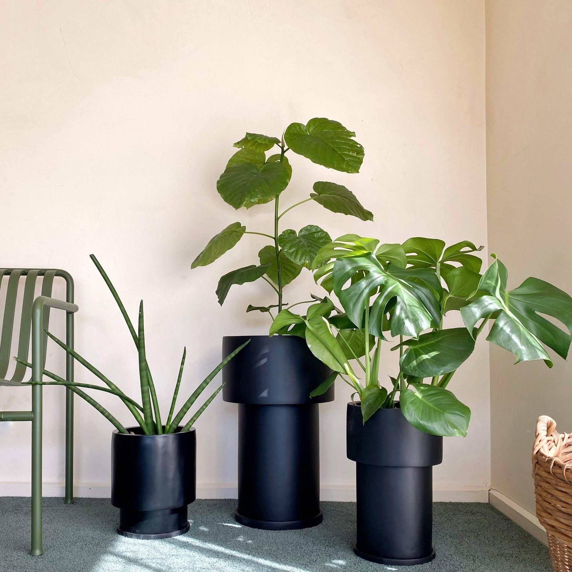Midi Tall Tower Planter by The Plant Society x Capra Designs- Totem Collection - - THE PLANT SOCIETY