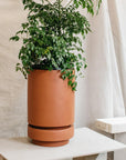 Tall Pier Planter Russet Tan by The Plant Society