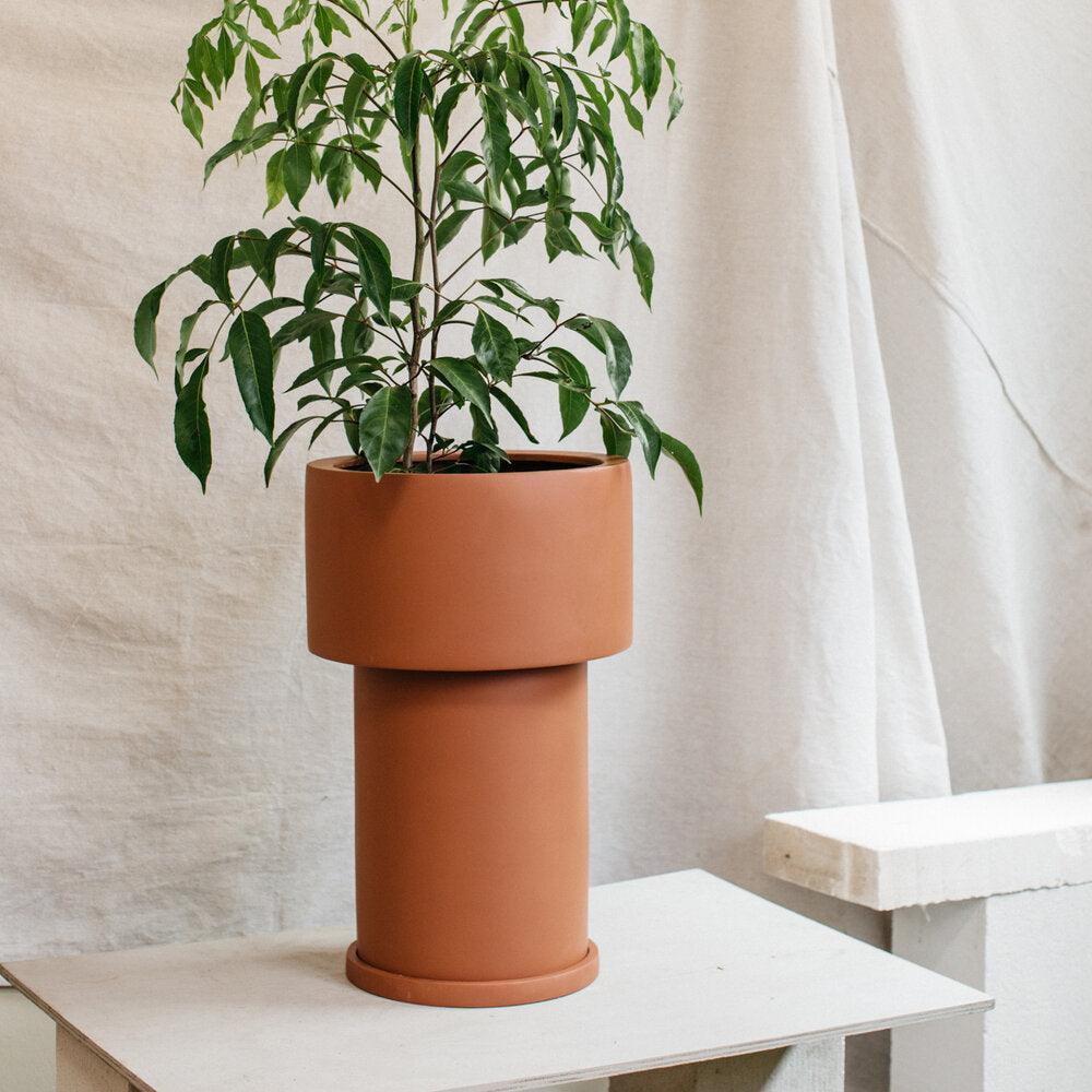 Tall Tower Planter by The Plant Society x Capra Designs- Totem Collection - - THE PLANT SOCIETY