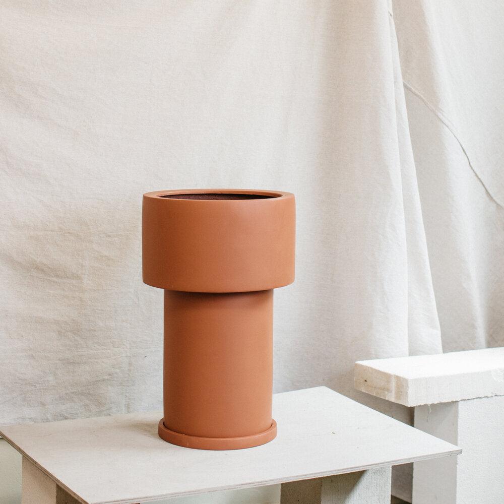 Tall Tower Planter by The Plant Society x Capra Designs- Totem Collection - - THE PLANT SOCIETY