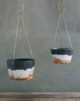 Landscape Brass Hanging Planter by Leaf & Thread
